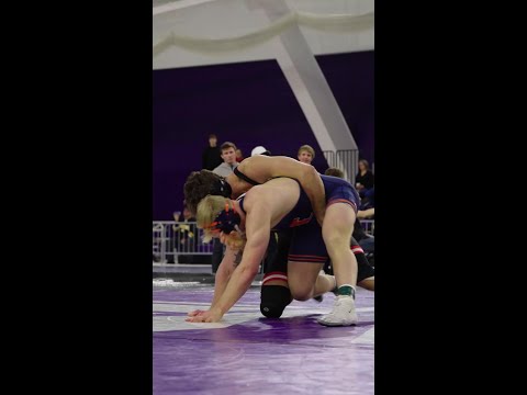 Cotton FALL win over Illinois' Lautt | Rutgers Wrestling | Midlands Tournament