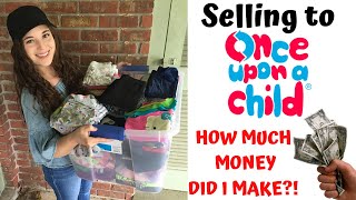 My First Time Experience Selling to Once Upon A Child | How much money I made reselling kids clothes