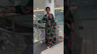 🆕 Georgous Green African Silk Viscose fabric Dress style #zamakalefashion #fashion