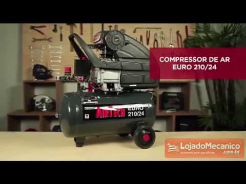 Compressor de Ar Euro 210 lbs 24 Litros 220V - Vídeo