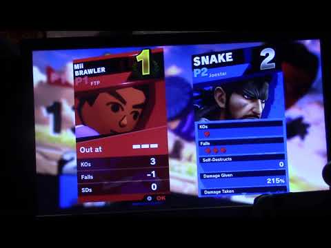 FireThePyro (Mii Brawler) vs. Joel Joestar (Snake) - Port Priority 5 - Pool D3 Winners Round 2