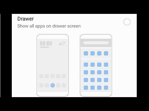 How to enable the app drawer on a Huawei device (emui 8)