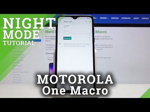 How to Turn On Night Light in MOTOROLA One Macro – Eye Comfort Mode