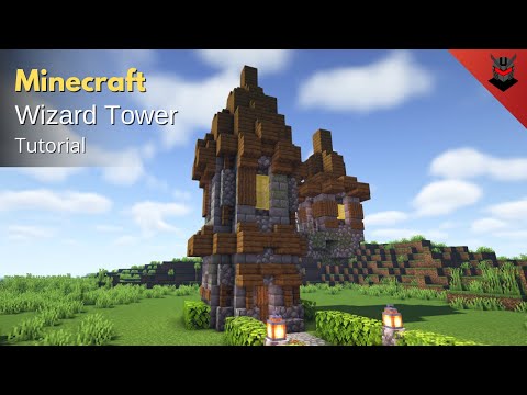 Minecraft: How to Build a Medieval Wizard Tower (Cleric) | Wizard Tower (Tutorial)