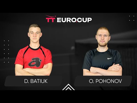11:15 Dmytro Batiuk - Oleksandr Pohonov 13.08.2025  TT Euro.Cup Ukraine Master. TABLE 4