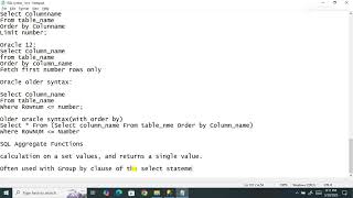 SQL Operators