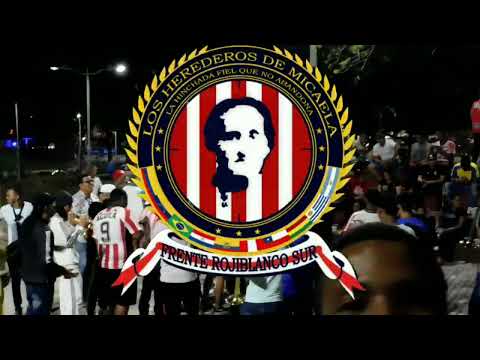 "Porque este amor no tiene fin" Barra: Frente Rojiblanco Sur &bull; Club: Junior de Barranquilla