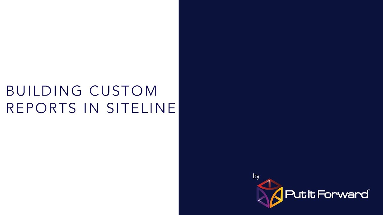 Siteline Analytics Report Builder Demo