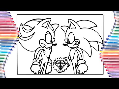 Sonic vs Shadow Coloring Pages/Sonic 3 Predictions/ Cartoon - On&On (feat. Daniel Levi)[NCS Release]