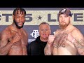 DEONTAY WILDER VS ROBERT HELENIUS FULL WEIGH IN & FACE OFF | WILDER VS HELENIUS