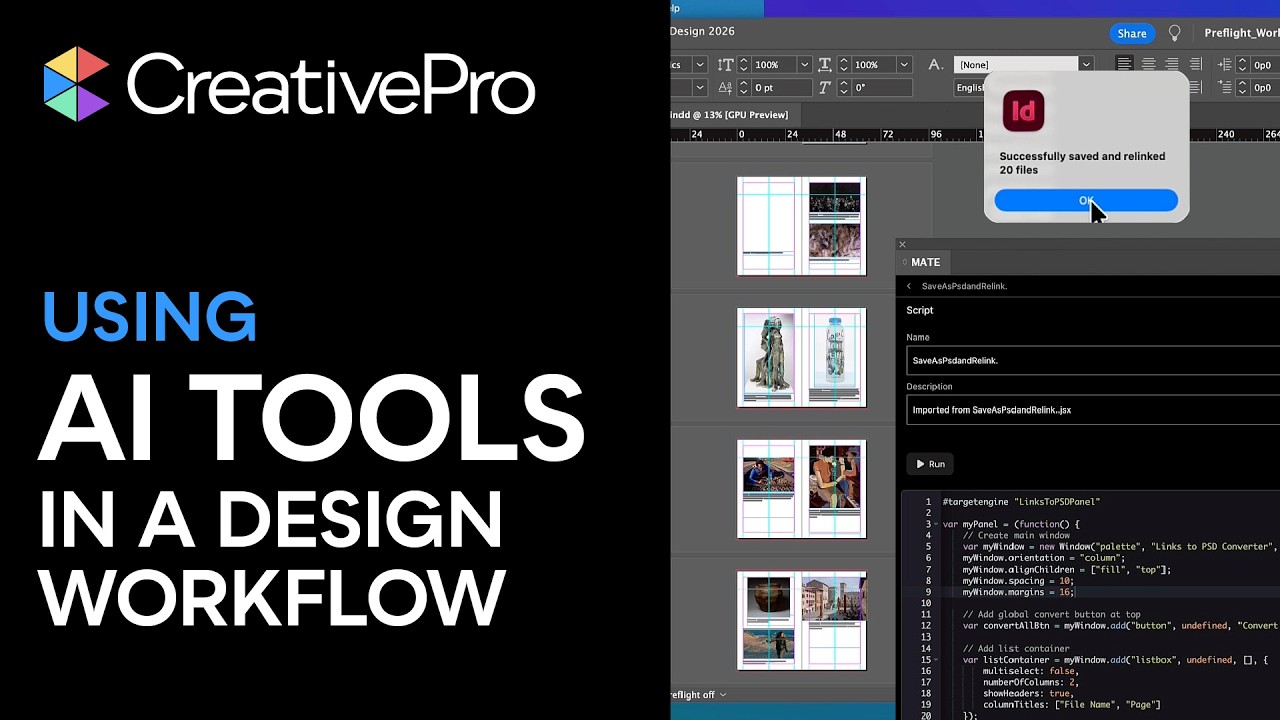 InDesign: Using AI Tools in a Design Workflow