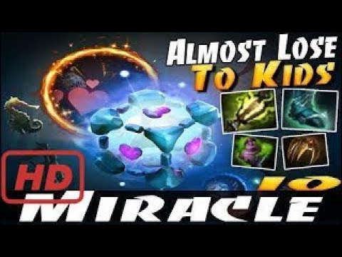 DOTA 2 PRO 2017 | Miracle- [IO] Almost Lose To Kids - Dota 2