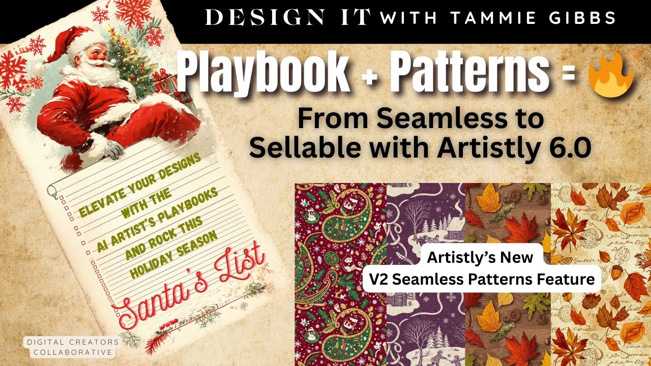 Elevate Your Seamless Designs with Artistly 6’s New V3 Seamless Patterns (Using My System)