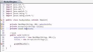 Intermediate Java Tutorial - 30 - init for Networking Applet