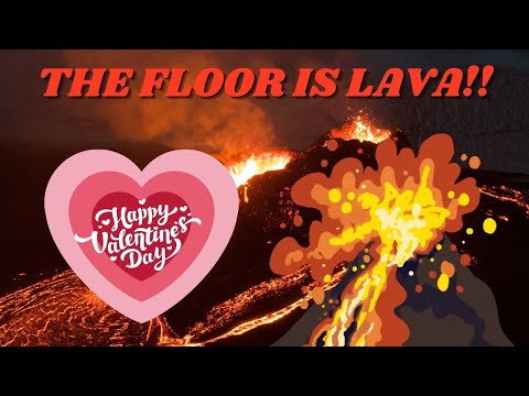 Happy Valentines Day Brain Break! The Floor is Lava!!! Kids Dance Workout!