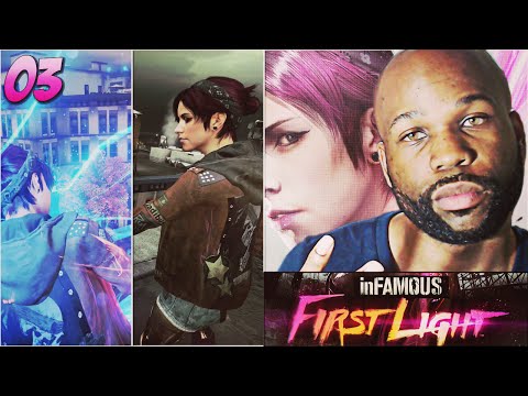 inFamous First Light Walkthrough Gameplay Part 3 - Violence in Seattle / Tracking the Trafficker