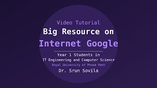 Week 02 - Big Resource on Internet Google