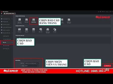 HƯỚNG DẪN XUẤT BÁO CÁO MÁY CHẤM CÔNG HIKVISION
