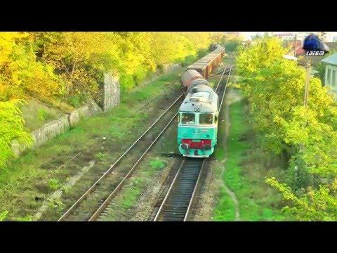 060-DA/ST43 Loco 60-1372-6 cu Marfar CFR pe Apus/with CFR Freight Train on Sunset in Oradea
