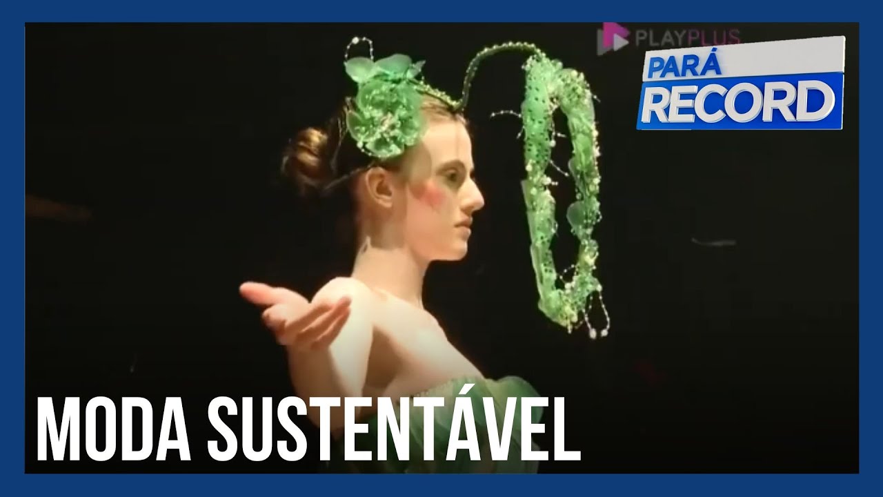 Desfile de figurinos feitos com materiais descartados promove moda sustentável