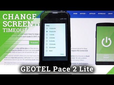 How to Change Screen Timeout on Geotel Pace 2 Lite –  Inactivity & Screen Settings