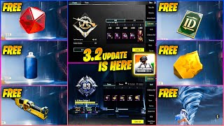 😱 OMG !! 3.2 UPDATE IS HERE | GET FREE MATERIAL, RENAME CARD, 10 MYTHIC EMBLM & KILL TORNADO EFFECT