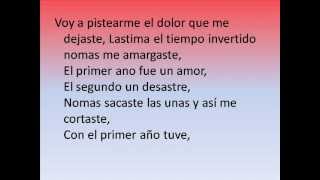 voy a pistearme el dolor - regulo caro (letra)2013
