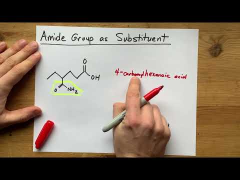 Naming Amides as Substituents on Organic Molecules