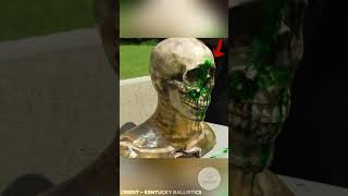 Captive Bolt Gun VS Human !? #facts #experimentscience #brutal #interestingfact