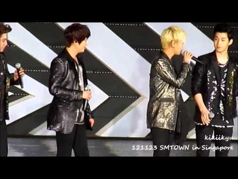 121123 SMTOWN Singapore - Super Junior Introduction Ment (SJM album, Singlish)