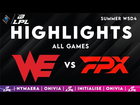 WE vs FPX Highlights ALL GAMES LPL 2025 Split 3 Team WE vs FunPlus Phoenix by Onivia