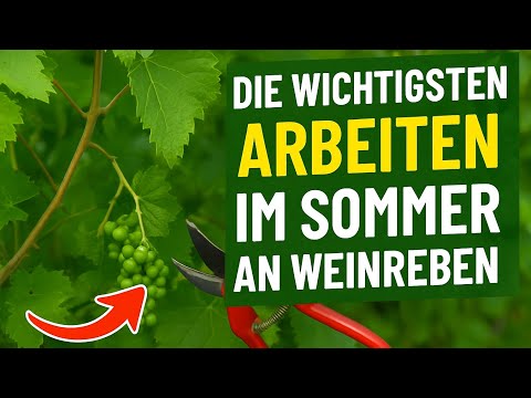 Weinreben schneiden im Sommer | Der Sommerschnitt und andere wichtige Arbeiten an den Reben