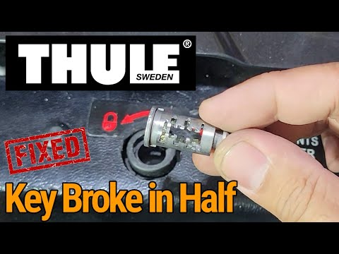 ThuleBox Key Stuck inside! I Drilled it out D.i.Y How to Install a New Cylinder in