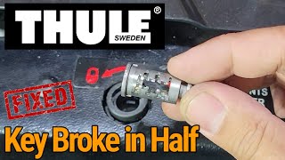 ThuleBox Key Stuck inside! I Drilled it out D.i.Y How to Install a New Cylinder in