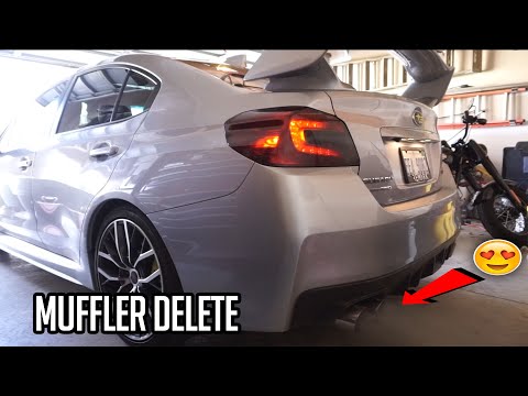 I DID A MUFFLER DELETE TO MY 2020 SUBARU WRX STI!! (Remark Axle Back Exhaust)