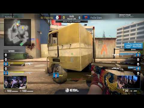 apEX quad kill - G2 Esports vs FaZe Clan - IEM Oakland 2017