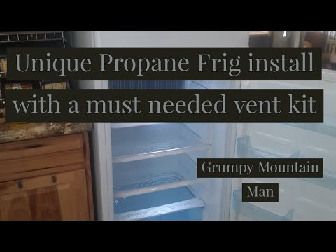 Propane Refrigerator for Shed to Home Off Grid Homestead install with vent kit Off-The-Grid