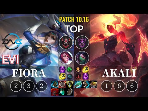 DFM Evi Fiora vs Akali Top - KR Patch 10.16