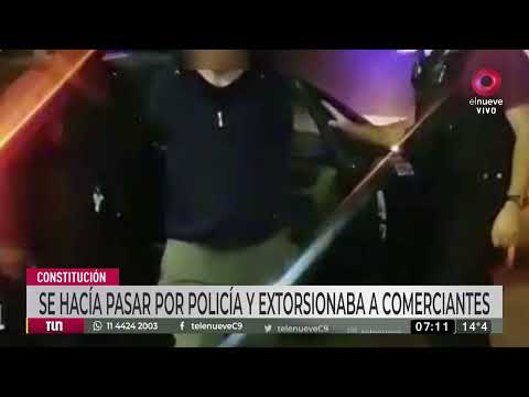 Cayó un falso policía en Constitución: extorsionaba a comerciantes