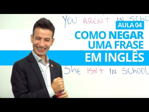 HOW TO NEGATE A SENTENCE IN ENGLISH - CLASS 04 PROFESSOR KENNY
