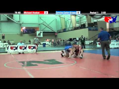 Michael Hooker vs. Camden Carter-Grimes at 2013 ASICS University Nationals - GR