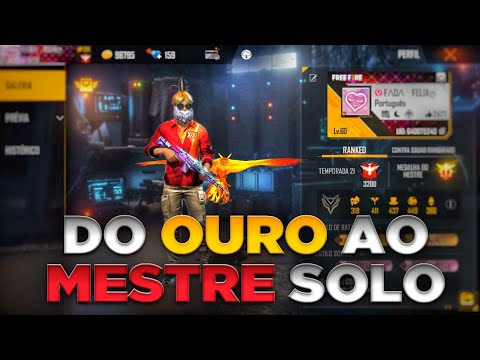 DO OURO AO MESTRE SOLO - TEMPORADA 21 FREE FIRE