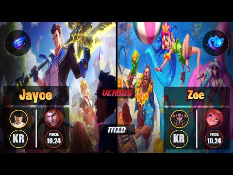 Clid JAYCE (Mid) [Phase Rush] VS ZOE - Grandmaster KR Patch 10.24