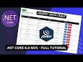 jQuery data table implementation in ASP NET Core MVC | .NET Core 6.0 Full Tutorial