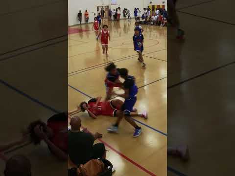 Fight during a Basketball Tournament at Stafford High School in Houston, Texas #short