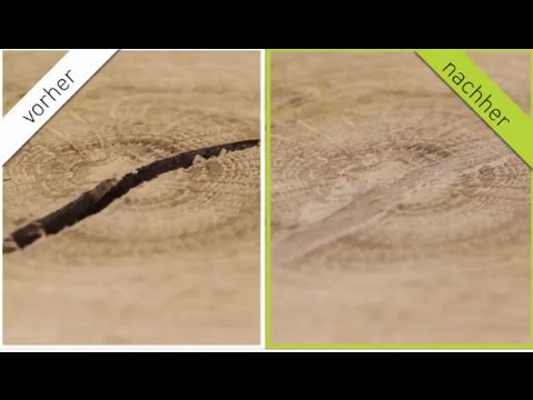 Astfüller-Reparatur einer Eichendiele