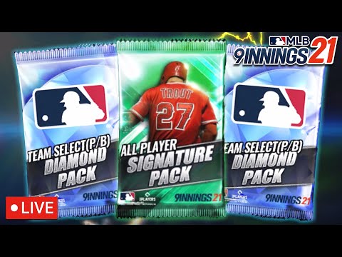 🔴LIVE | MLB 9 Innings 21 - Two Signature and Team Select Diamond Pack Opening!