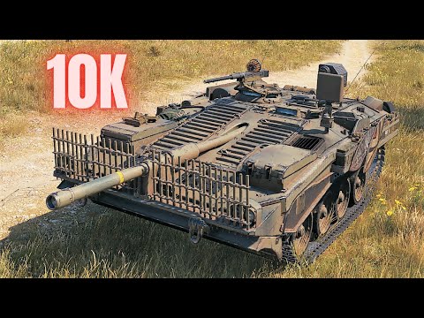 Strv 103B  10K Damage   World of Tanks Replays 4K The best tank game