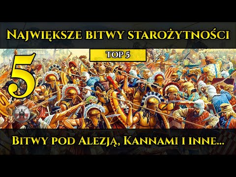 TOP 5 Największe bitwy w historii starożytności. Bitwa pod Alezją, Kannami i inne...