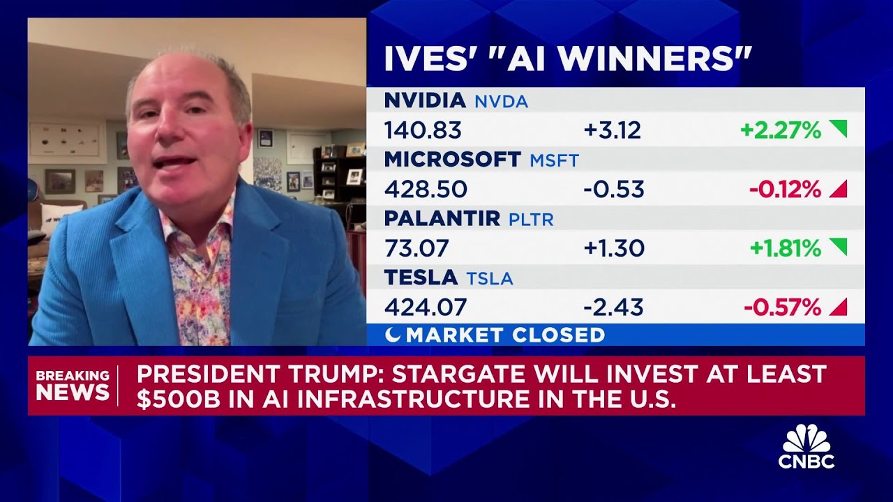 U.S. AI infrastructure project is 'bullish for software', says Wedbush's Dan Ives